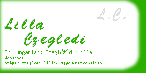 lilla czegledi business card